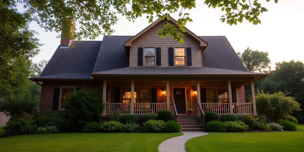 Cozy Maryland home in a lush green landscape.
