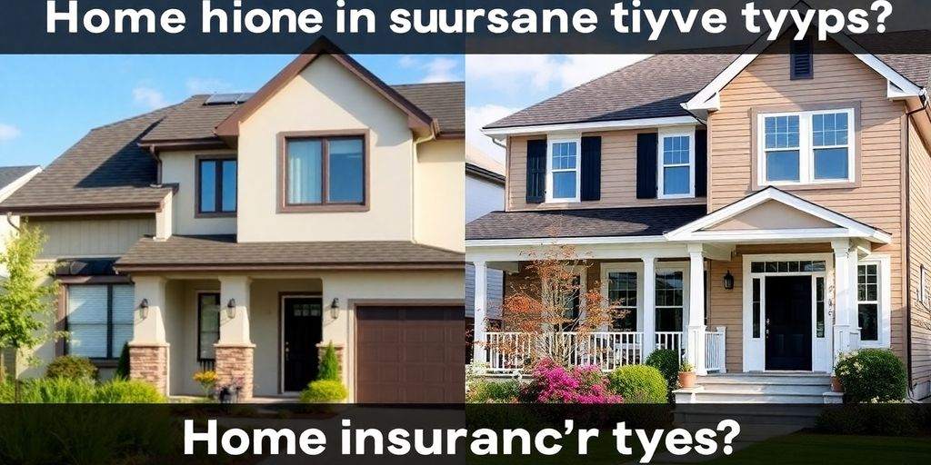 Two distinct houses illustrating HO3 and HO5 insurance types.