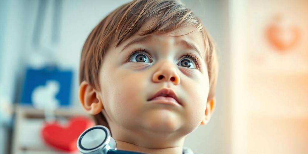 Child looking worried about health insurance issues.