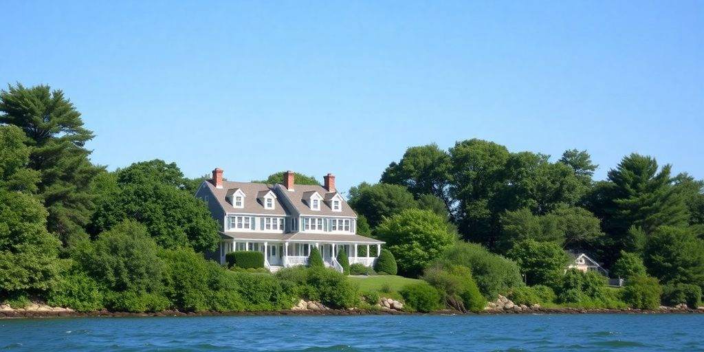 Coastal home in a high-risk area of Massachusetts.