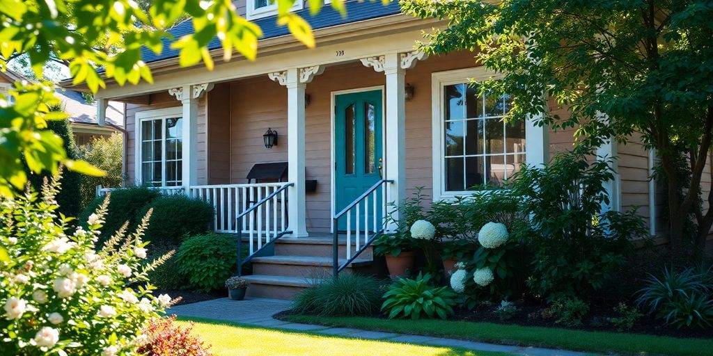 Cozy home with a garden, symbolizing home insurance benefits.