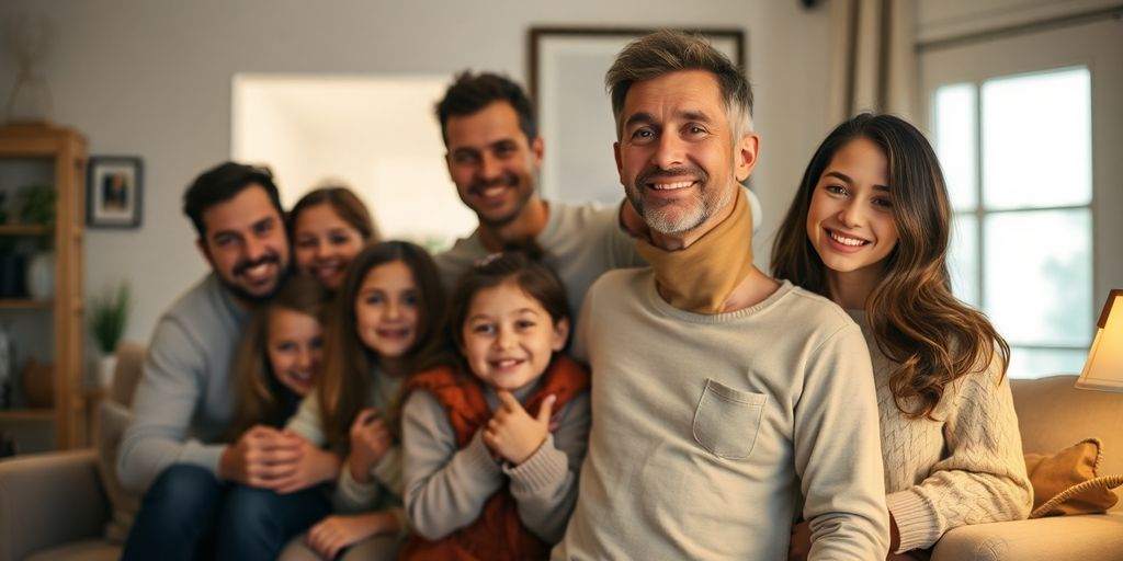 Family together at home, illustrating personal liability protection.