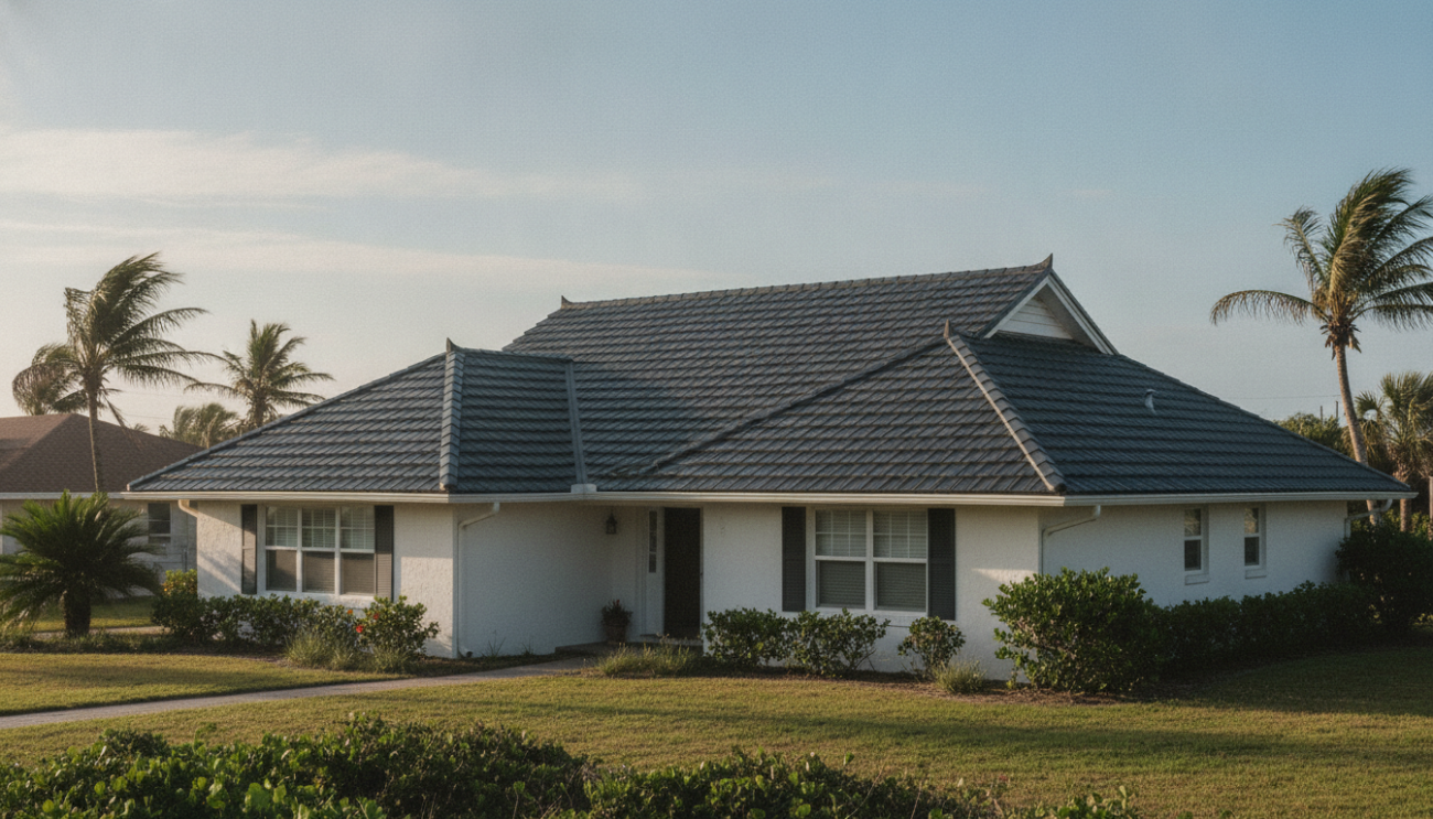 FORTIFIED roof on a coastal home that may qualify for a homeowners insurance discount